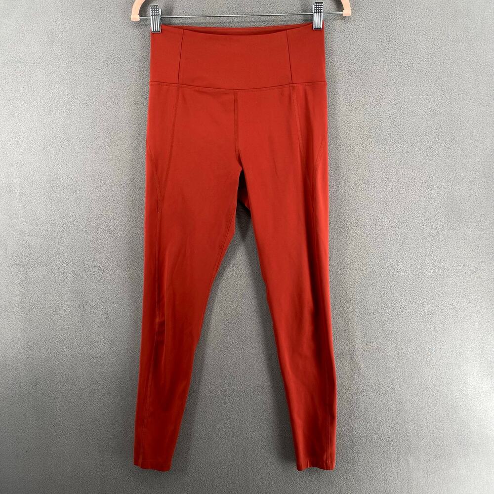 Girlfriend‎ Collective Full Length High Rise Compressive Legging Womens M Red